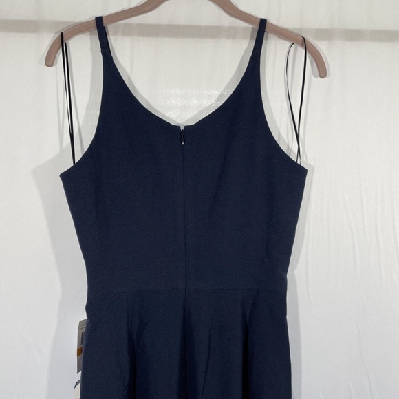 NWT Dress the Population [ Small ] Iris Slit Crepe‎ Gown in Midnight Blue - Picture 14 of 15